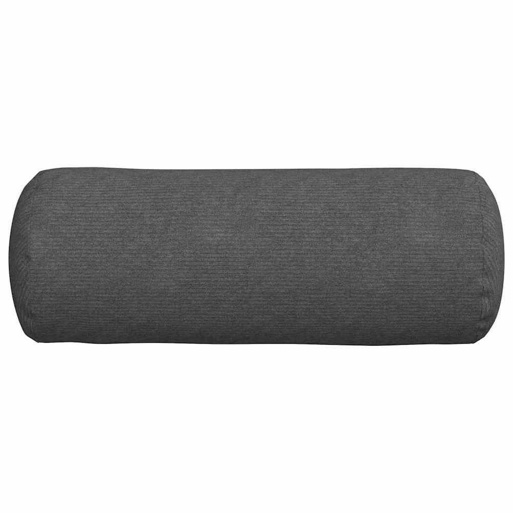 Pagalvės 2 pcs Tamsiai pilka Ø 25 x 70 cm Kordūrinis audinys