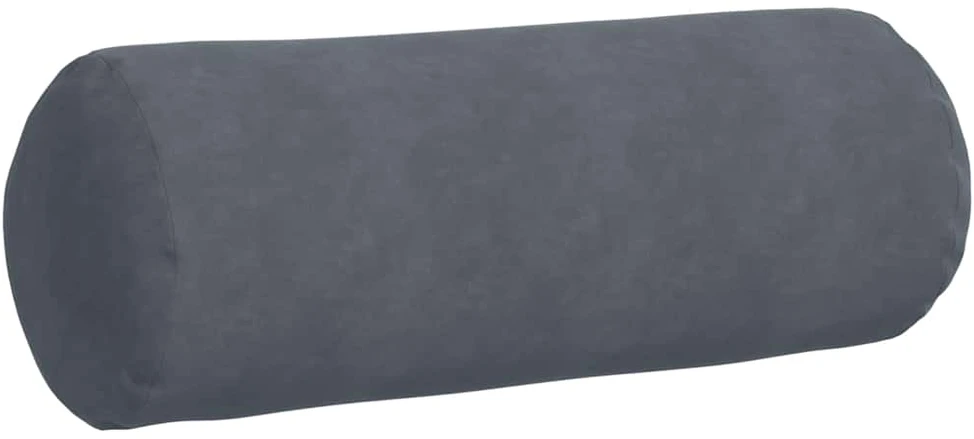 Pagalvės 2 pcs Tamsiai pilka Ø 25 x 70 cm Kordūrinis audinys
