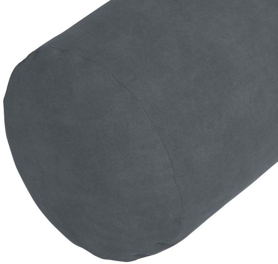 Pagalvės 2 pcs Tamsiai pilka Ø 25 x 70 cm Kordūrinis audinys
