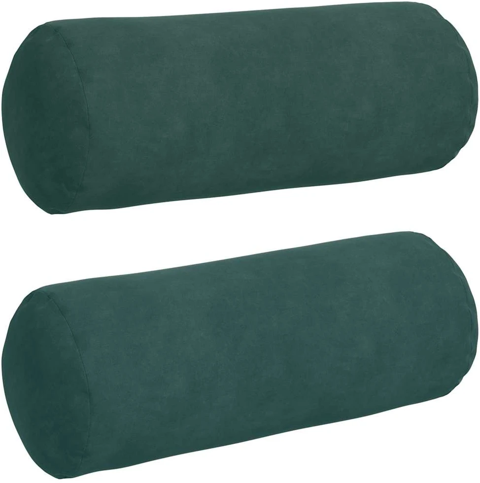 Pagalvės 2 pcs Tamsiai žalia Ø 15 x 40 cm Kordūrinis audinys