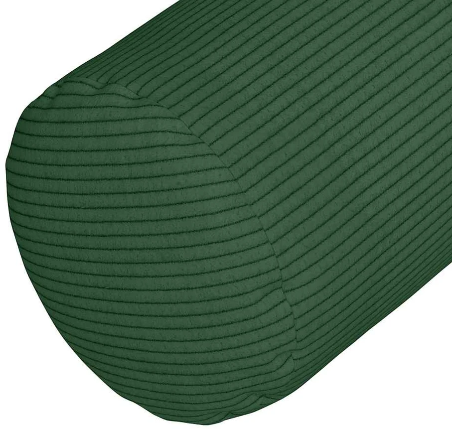 Pagalvės 2 pcs Tamsiai žalia Ø 15 x 40 cm Kordūrinis audinys