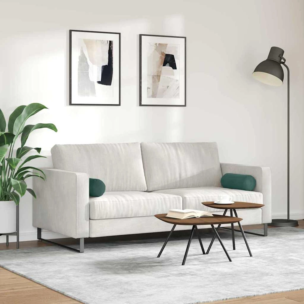 Pagalvės 2 pcs Tamsiai žalia Ø 15 x 40 cm Kordūrinis audinys