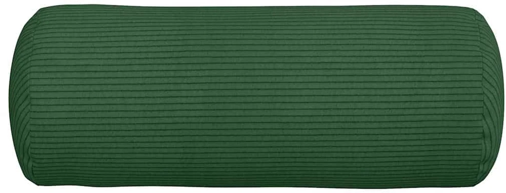 Pagalvės 2 pcs Tamsiai žalia Ø 15 x 40 cm Kordūrinis audinys