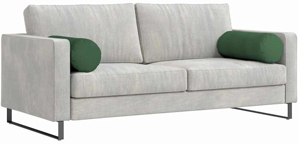 Pagalvės 2 pcs Tamsiai žalia Ø 25 x 70 cm Kordūrinis audinys