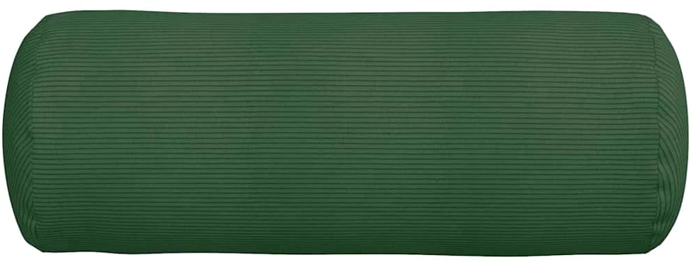 Pagalvės 2 pcs Tamsiai žalia Ø 25 x 70 cm Kordūrinis audinys