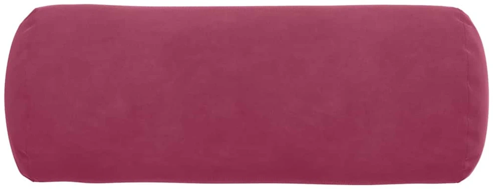 Pagalvės 2 vnt. Vyno raudona Ø 15 x 40 cm Kordūrinis audinys