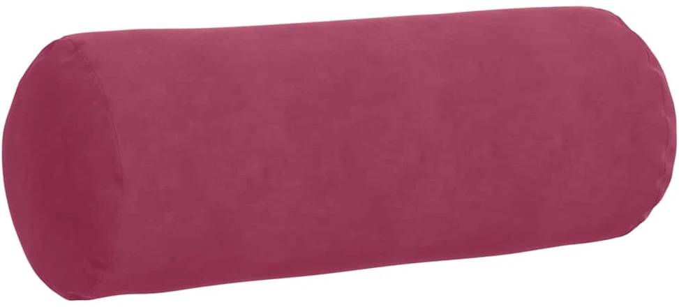 Pagalvės 2 pcs Vyno raudona Ø 25 x 70 cm Kordūrinis audinys