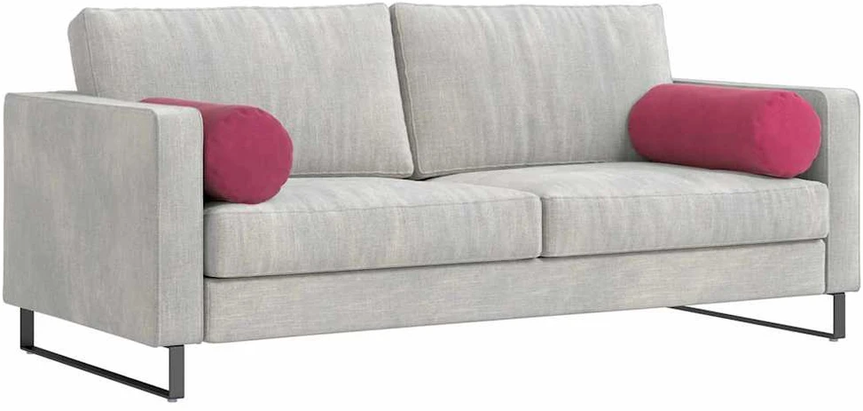 Pagalvės 2 pcs Vyno raudona Ø 25 x 70 cm Kordūrinis audinys