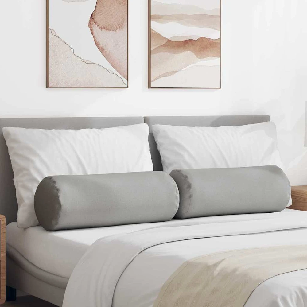 Pagalvės 2 vnt. audinys Debesų pilka Ø 25 x 70 cm