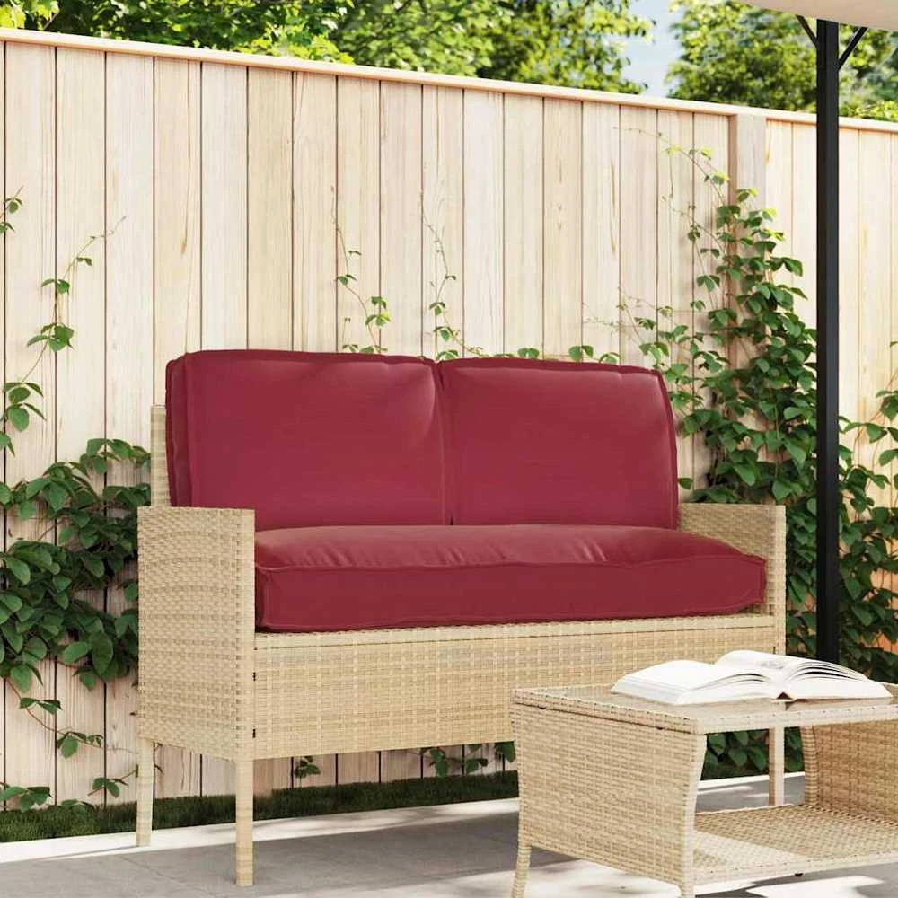 Pagalvių komplektas 3 pcs Vyno raudona Oksfordo audinys