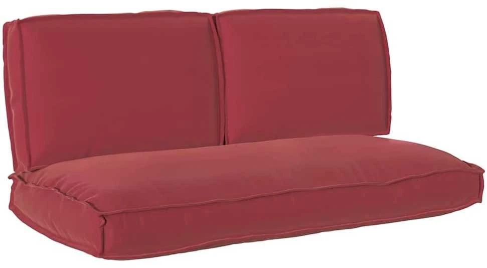 Pagalvių komplektas 3 pcs Vyno raudona Oksfordo audinys