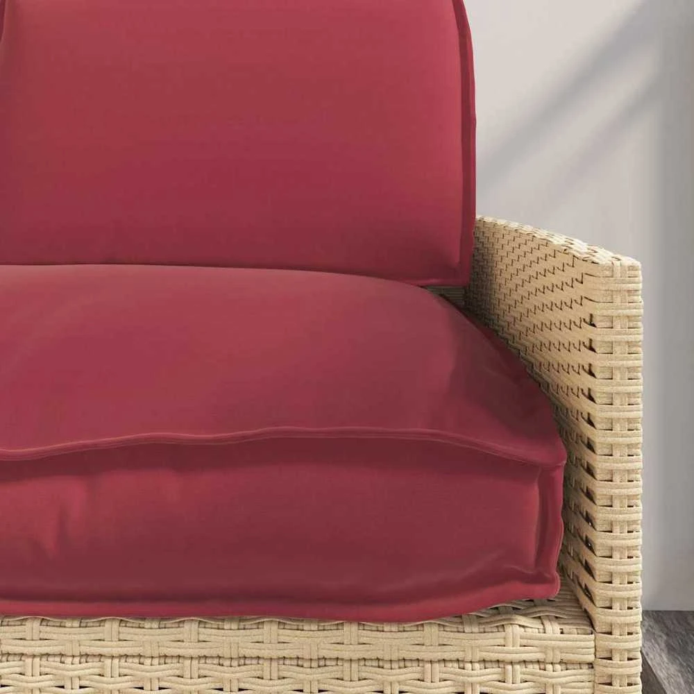 Pagalvių komplektas 3 pcs Vyno raudona Oksfordo audinys
