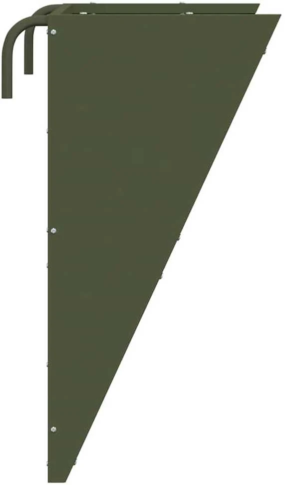 Pakabinama šiaudų šėrykla Alyvuogių žalia 61 x 33 x 66 cm 5kg