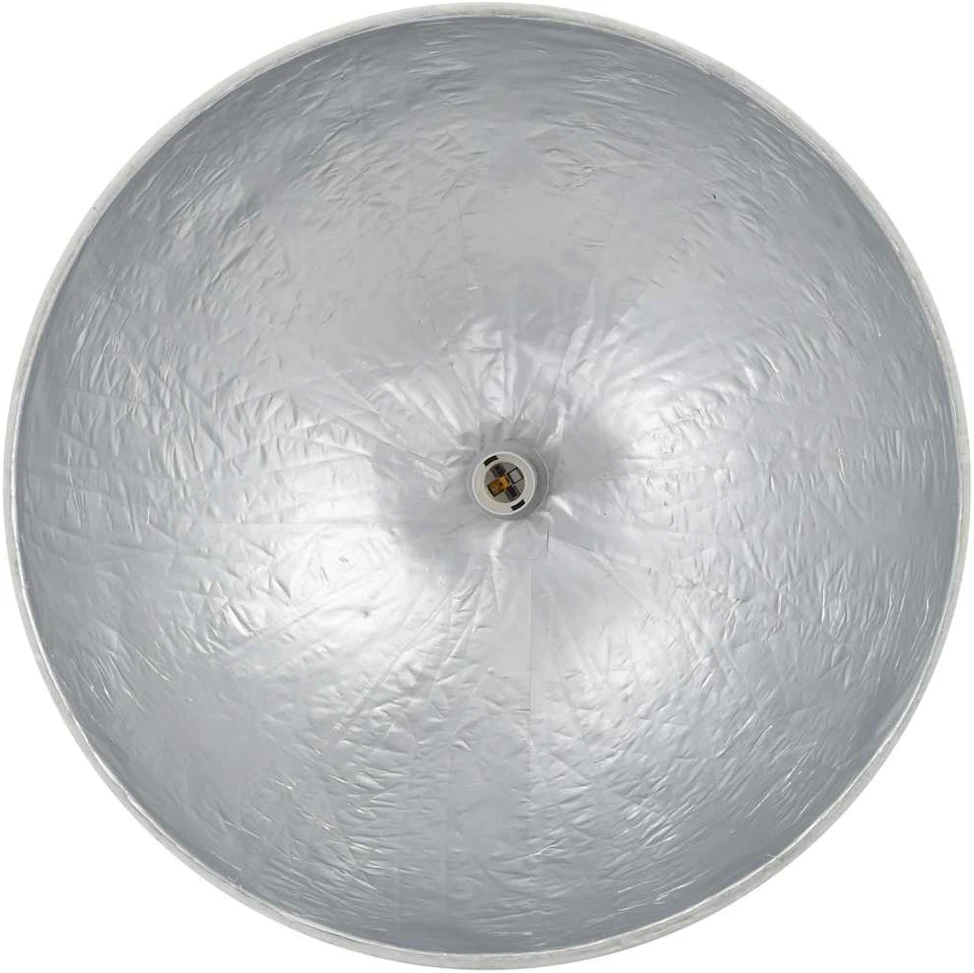 Pakabinamas šviestuvas, balta ir sidabro, 50cm skersmens, E27