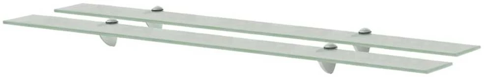 Pakabinamos lentynos, 2vnt., 100x10cm, stiklas, 8mm (243777x2)
