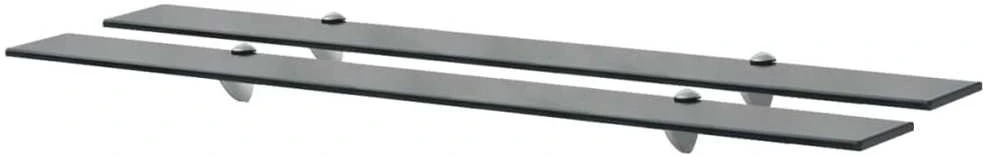 Pakabinamos lentynos, 2vnt., 100x20cm, stiklas, 8mm (243793x2)
