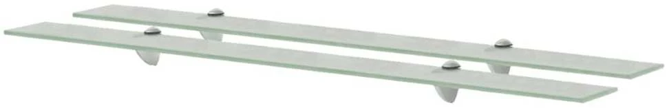 Pakabinamos lentynos, 2vnt., 100x20cm, stiklas, 8mm (243801x2)