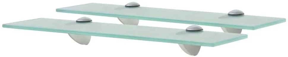 Pakabinamos lentynos, 2vnt., 40x10cm, stiklas, 8mm (243755x2)