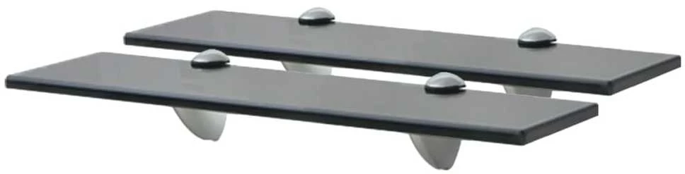 Pakabinamos lentynos, 2vnt., 40x10cm, stiklas, 8mm (243763x2)