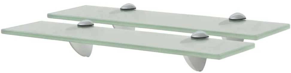 Pakabinamos lentynos, 2vnt., 40x10cm, stiklas, 8mm (243771x2)