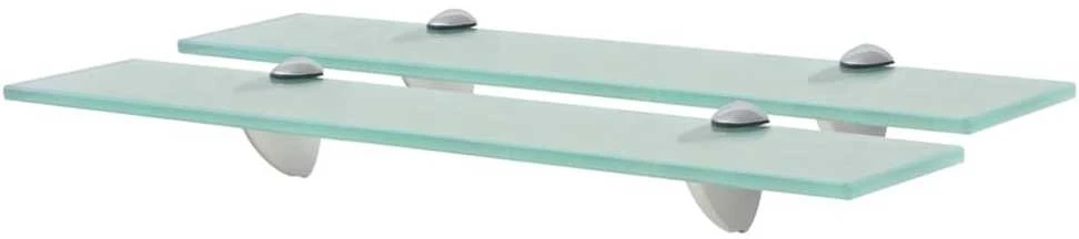Pakabinamos lentynos, 2vnt., 50x10cm, stiklas, 8mm (243756x2)