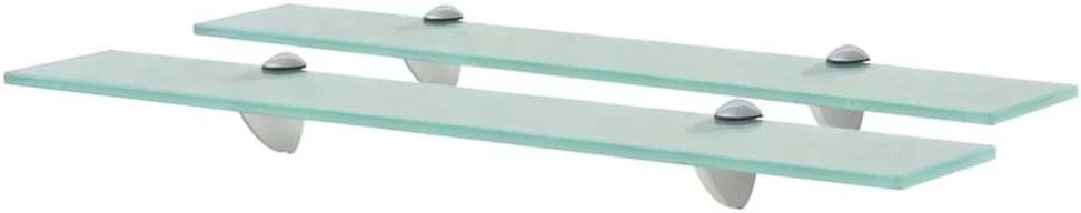 Pakabinamos lentynos, 2vnt., 60x10cm, stiklas, 8mm (243757x2)