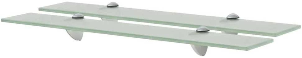 Pakabinamos lentynos, 2vnt., 60x10cm, stiklas, 8mm (243773x2)