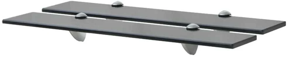 Pakabinamos lentynos, 2vnt., 60x20cm, stiklas, 8mm (243789x2)
