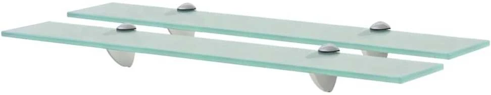 Pakabinamos lentynos, 2vnt., 60x20cm, stiklas, 8mm (243781x2)