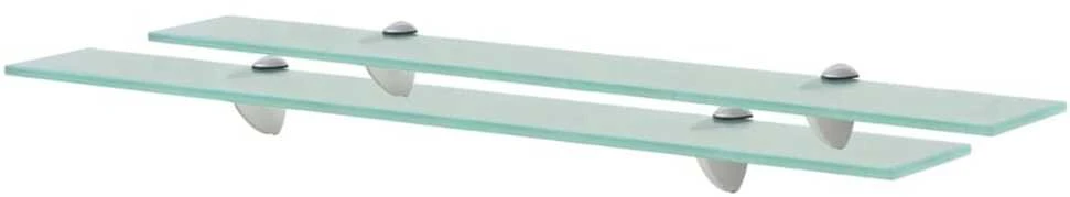 Pakabinamos lentynos, 2vnt., 70x20cm, stiklas, 8mm (243782x2)
