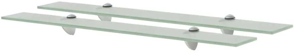 Pakabinamos lentynos, 2vnt., 70x20cm, stiklas, 8mm (243798x2)