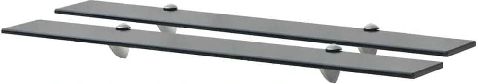 Pakabinamos lentynos, 2vnt., 80x10cm, stiklas, 8mm (243767x2)