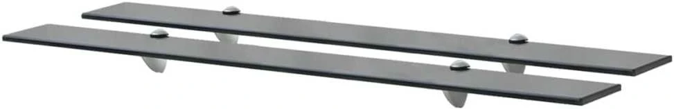 Pakabinamos lentynos, 2vnt., 90x20cm, stiklas, 8mm (243792x2)