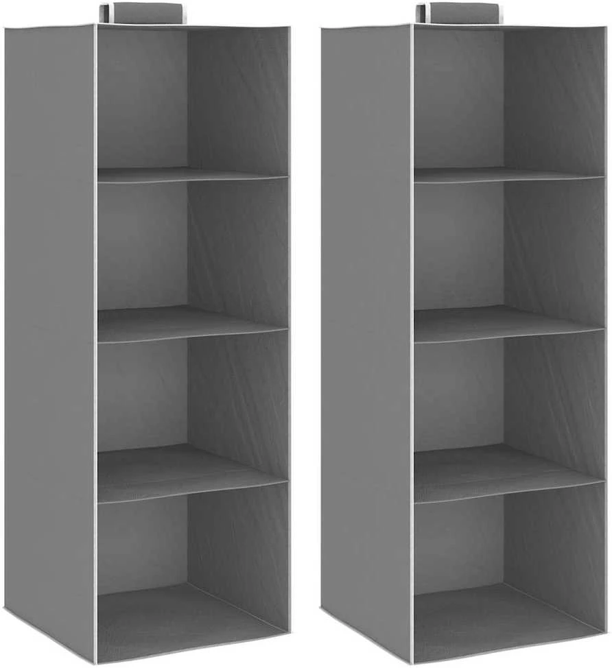 Pakabinamos spintos su 4 lentynomis, 2vnt., audinys