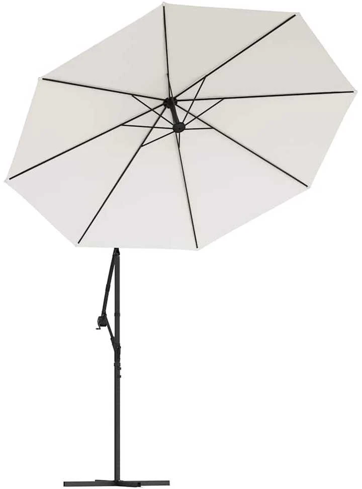 Pakaitinis audinys gembiniam skėčiui, smėlio baltas, 300cm