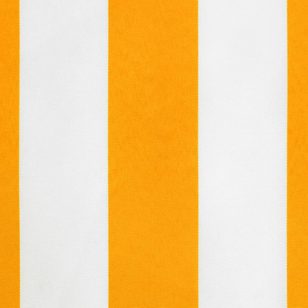 Pakaitinis audinys markizės apsiuvui, geltonas/baltas, 380x20 cm