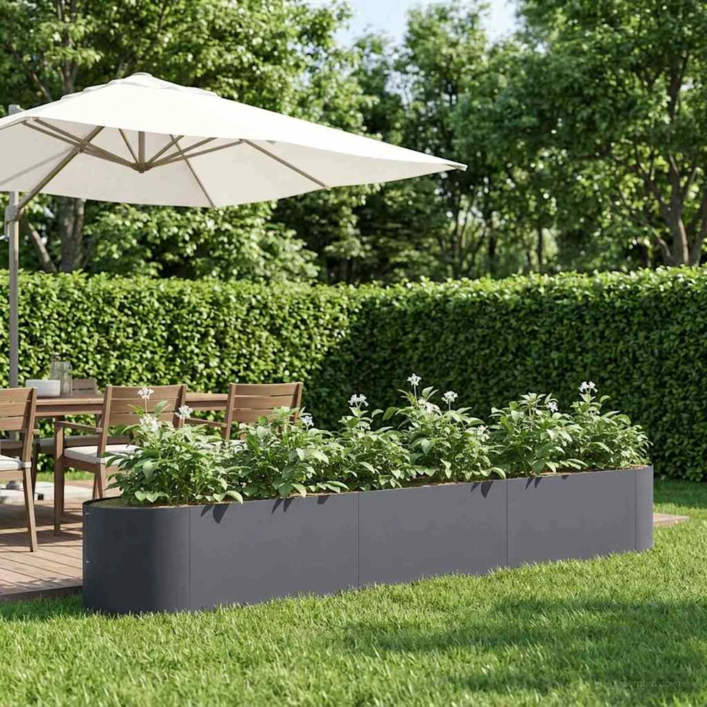 Pakelta sodo lova Antracito 300 x 40 x 40 cm Plienas