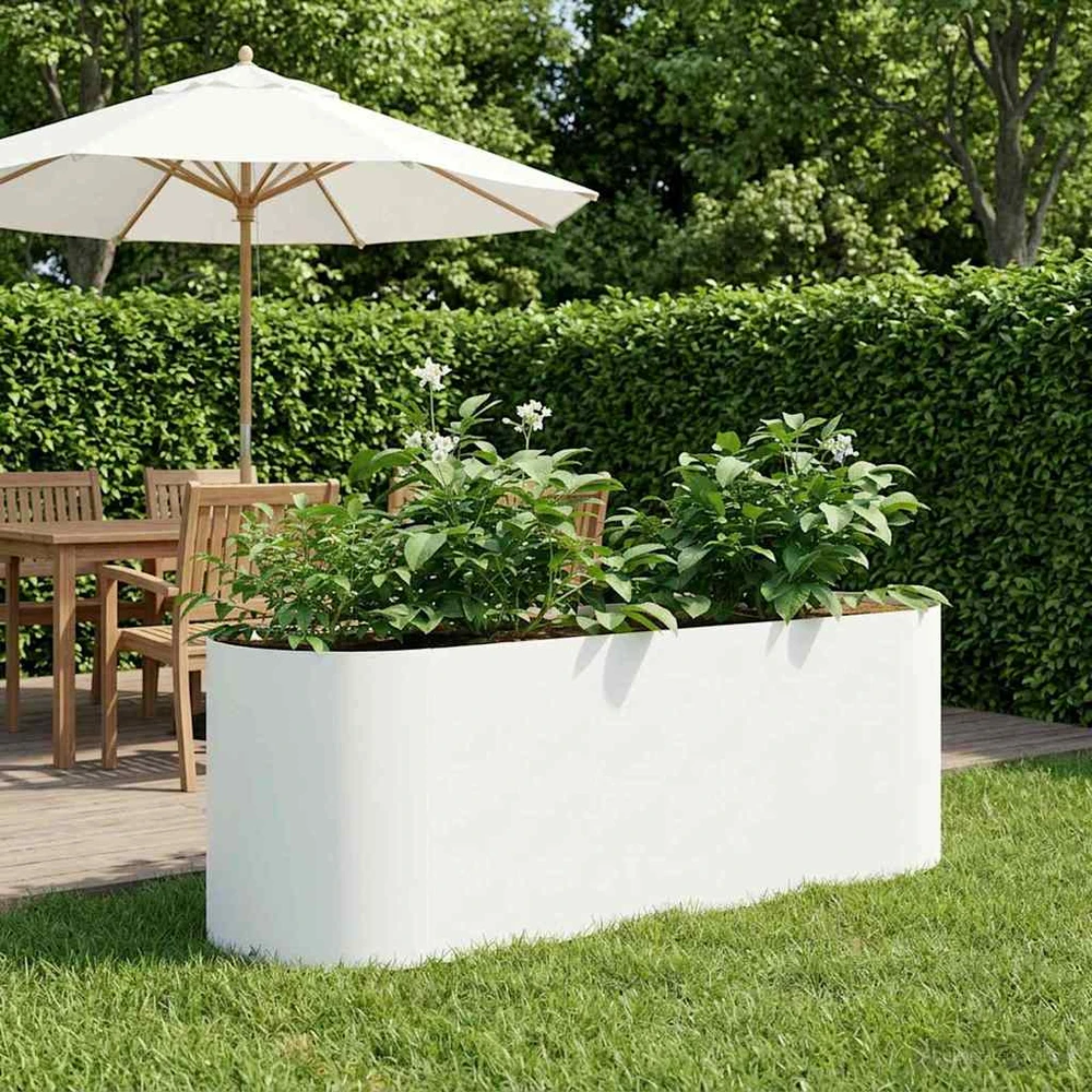 Pakelta sodo lova Balta 120 x 40 x 40 cm