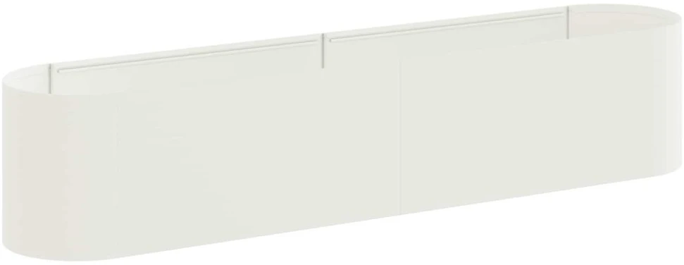Pakelta sodo lova Balta 200 x 40 x 40 cm