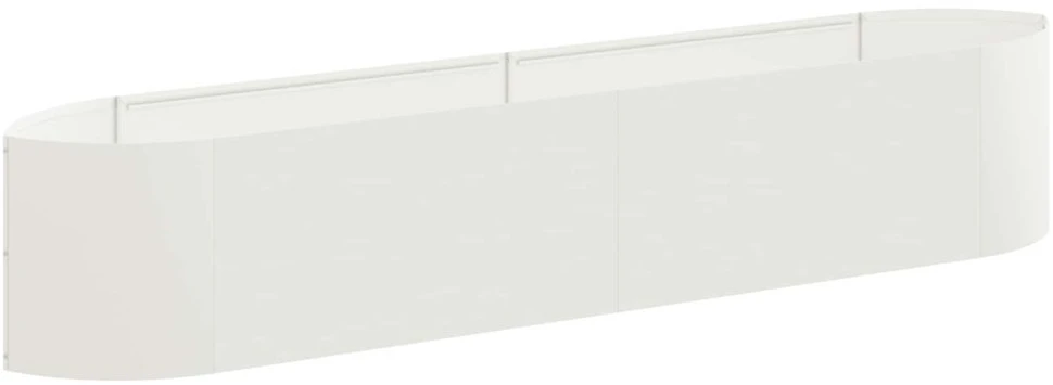 Pakelta sodo lova Balta 220 x 40 x 40 cm Plienas
