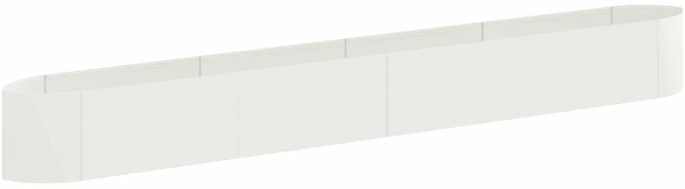 Pakelta sodo lova Balta 380 x 40 x 40 cm Plienas