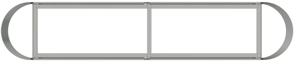 Pakelta sodo lova Galvanizuotas plienas 200 x 40 x 40 cm