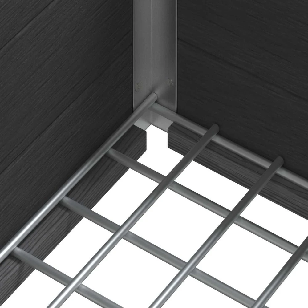 Paaukštinta sodo lova Pilka 100 x 30 x 42 cm WPC ir aliuminis