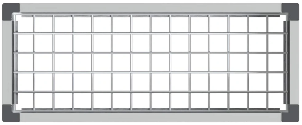 Paaukštinta sodo lova Pilka 75 x 30 x 22 cm WPC ir aliuminis