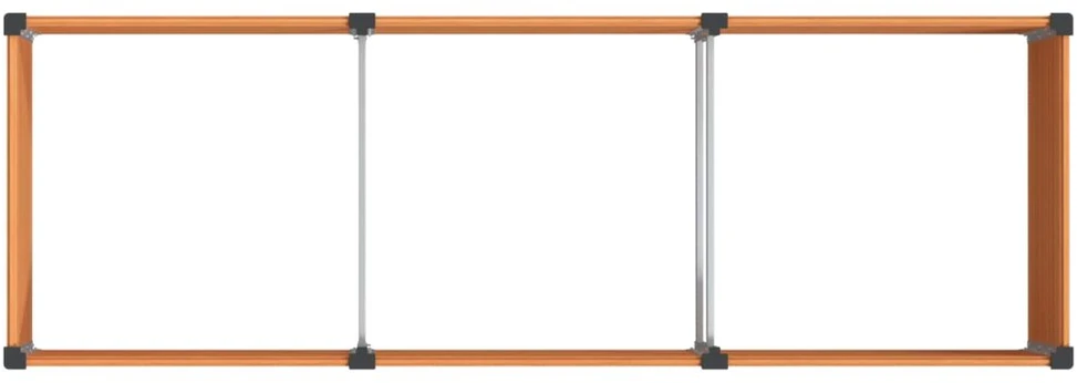 Paaukštinta sodo lova Ruda 300 x 100 x 91 cm WPC ir aliuminis