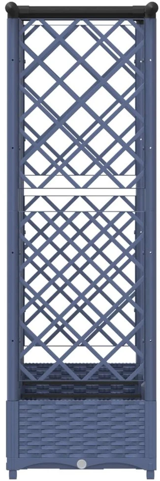 Pakeltas lovas su trelėmis ir stogu Pilka 164 x 40 x 121 cm PP