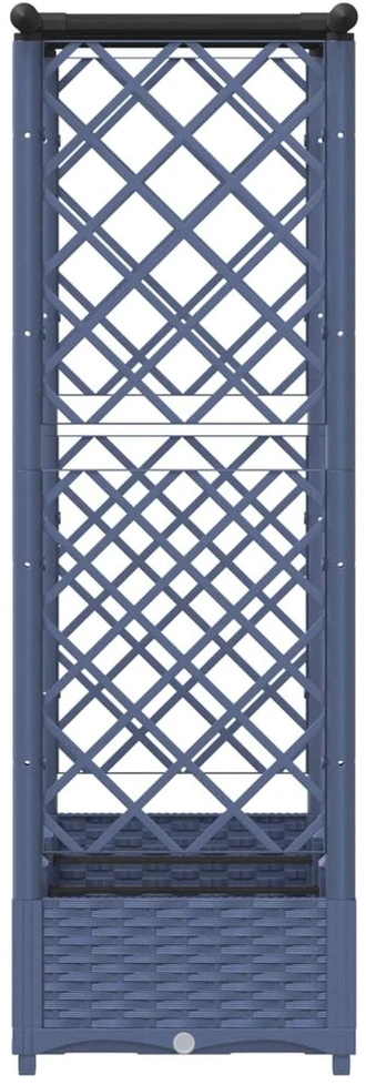 Pakelta lysvė su trelėmis ir stogu Pilka 164 x 40 x 121 cm PP