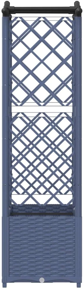 Pakeltas lovas su trelėmis ir stogu Pilka 125 x 40 x 138 cm PP
