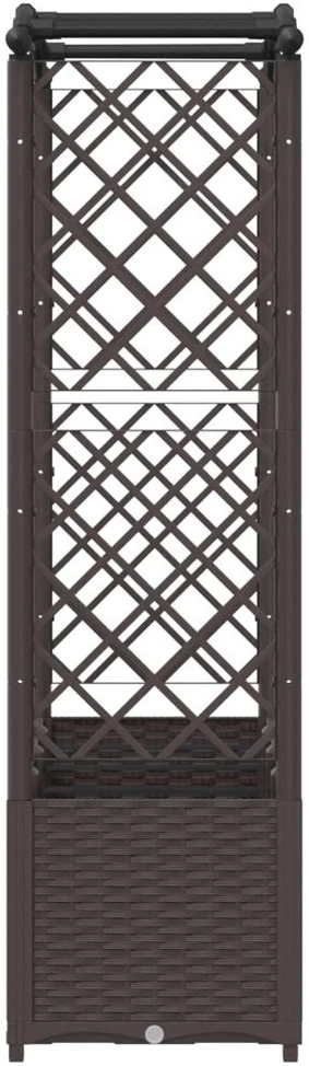 Pakelta lysvė su trelėmis ir stogu Ruda 204 x 40 x 138 cm PP