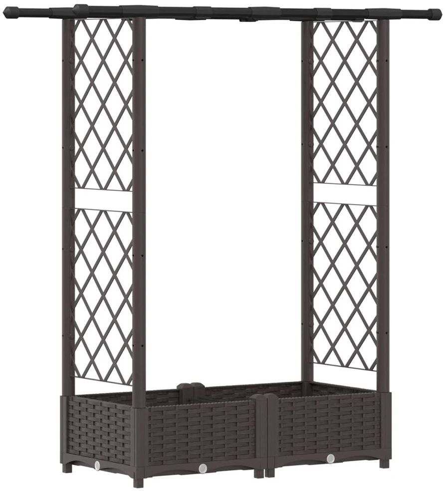 Pakelta lysvė su trelėmis ir stogu Ruda 1225 x 40 x 121 cm PP
